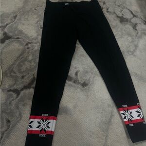 Victoria secret pink Christmas edition yoga pants size L